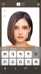 Hairstyle Try On: Bangs & Wigs Screenshot 2